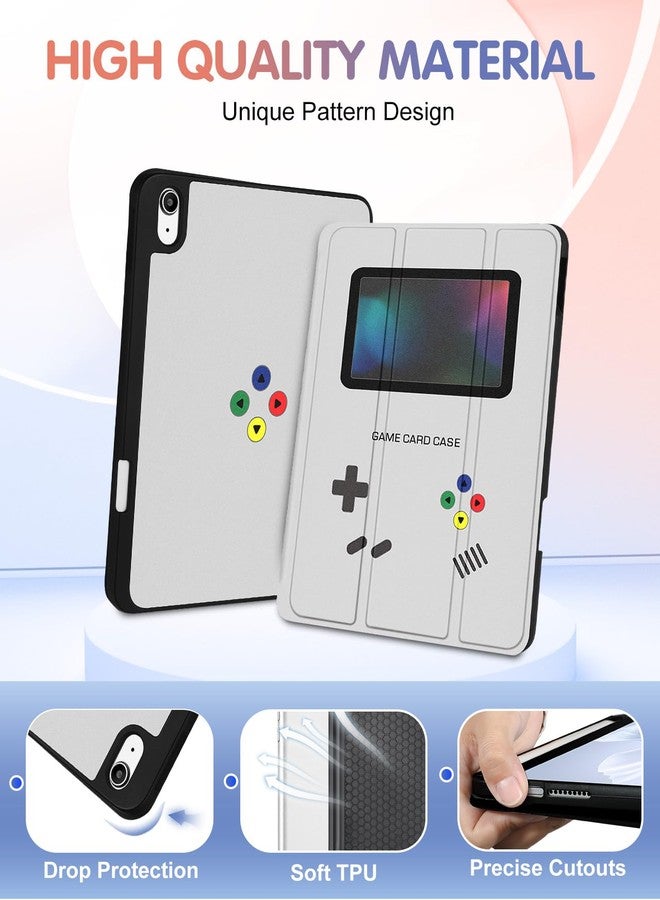 Wazzasoft جراب Wazzasoft لجهاز iPad A16 2025 - جراب لجهاز iPad من الجيل العاشر بتصميم ألعاب فيديو أنيق ومرح، مع حامل أقلام مميز، وخاصية التشغيل/الإيقاف التلقائي، متوافق مع أجهزة Apple 11/10 مقاس 10.9 بوصة - Image 3